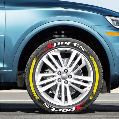 3D Racing Tire Lettering Kit-Suitable for cars and motorcycles