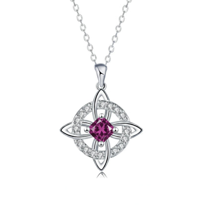 Mystical Birthstone Witches Knot Necklace – Natural Crystal🔮💞Protect Your Loved Ones