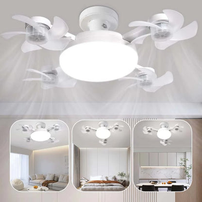 ❄️LAST DAY-50% OFF💡 2-in-1 Ceiling Fan Light 🔧No Wiring • No Tools • Just Screw It In