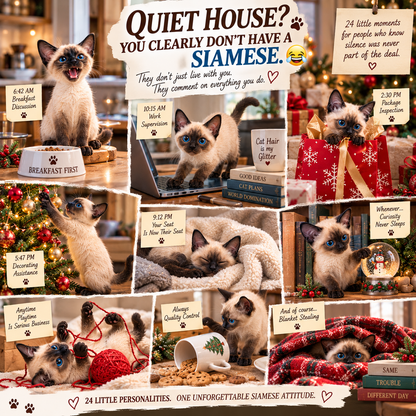 💙 24 Days of Siamese Magic — 24 Blue-Eyed Personalities to Discover