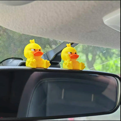 Funny Angry Duck Statue - Cute Desktop & Car Decor