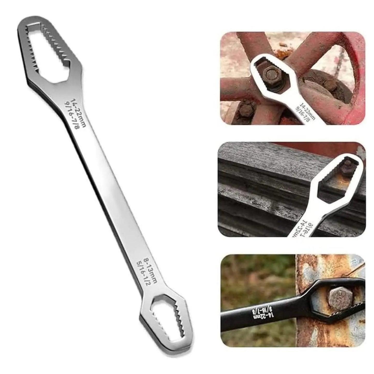 8–24mm Universal Self-Adjusting Wrench for Car Repair & Maintenance