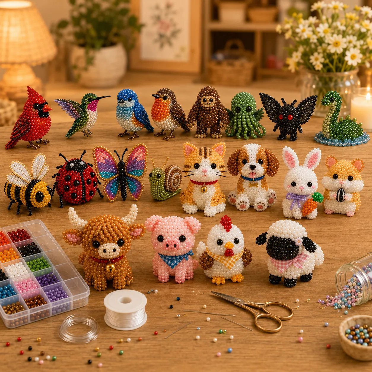 HOT🧵✨ Tiny 3D Beaded Animal DIY Kit