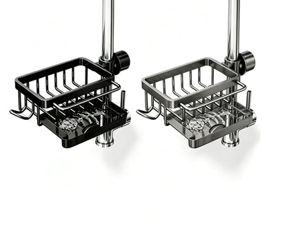 Faucet Drainer Basket – No-Drill Sink Organizer - Style 5