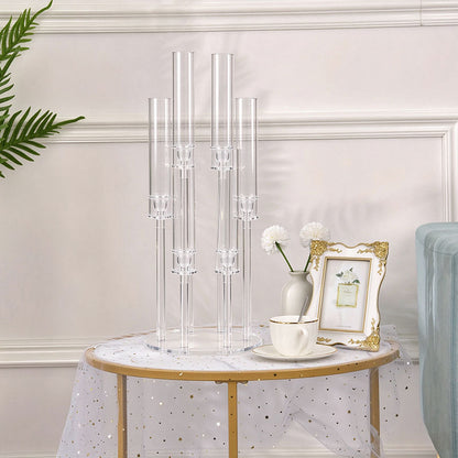 Elegant Acrylic Candelabra Candle Holder: Modern & Stylish Home Decor, and Perfect for Party, Wedding, Birthday