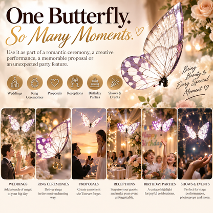 Remote Controlled Flying Butterfly Drone Wedding Ring Delivery