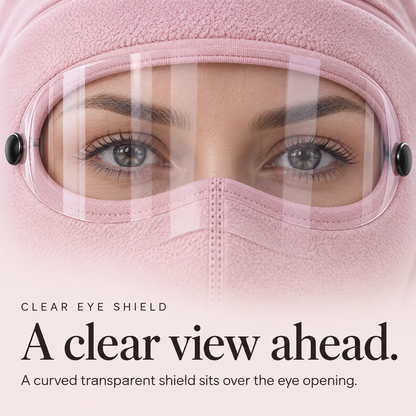 ❄️ Cozy Winter Face Cover with Clear Eye Shield – Comfort for Chilly Days Outdoors