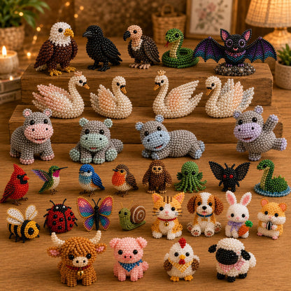 HOT🧵✨ Tiny 3D Beaded Animal DIY Kit