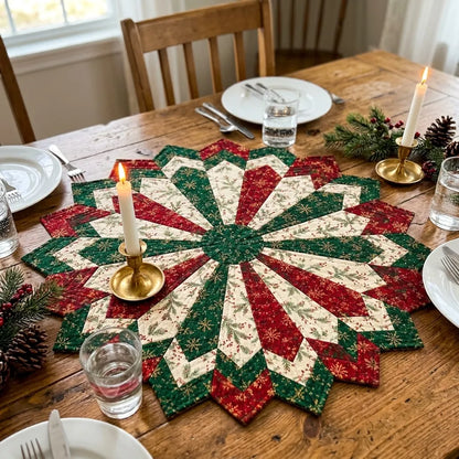 Holiday Star Table Topper Quilting Template Set