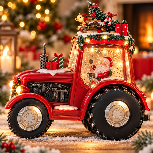 🎁 LAST DAY 50% OFF🚜 Santa Christmas Tractor Music Box