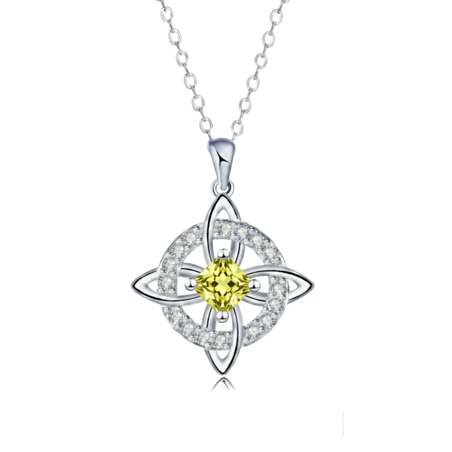 Mystical Birthstone Witches Knot Necklace – Natural Crystal🔮💞Protect Your Loved Ones
