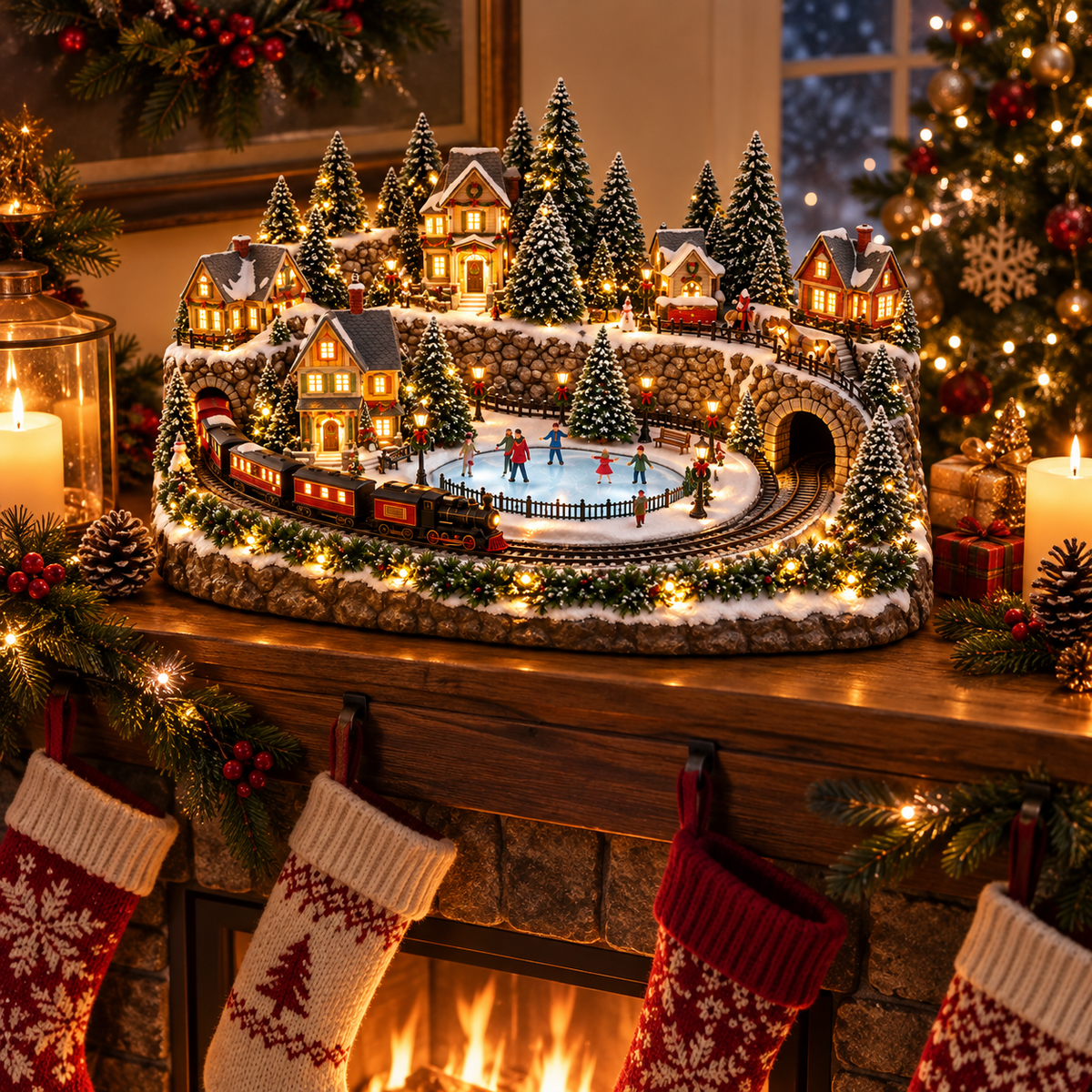 🔥 LAST DAY 49% OFF 🔥 Lighted & Animated Christmas Village Collection ✨
