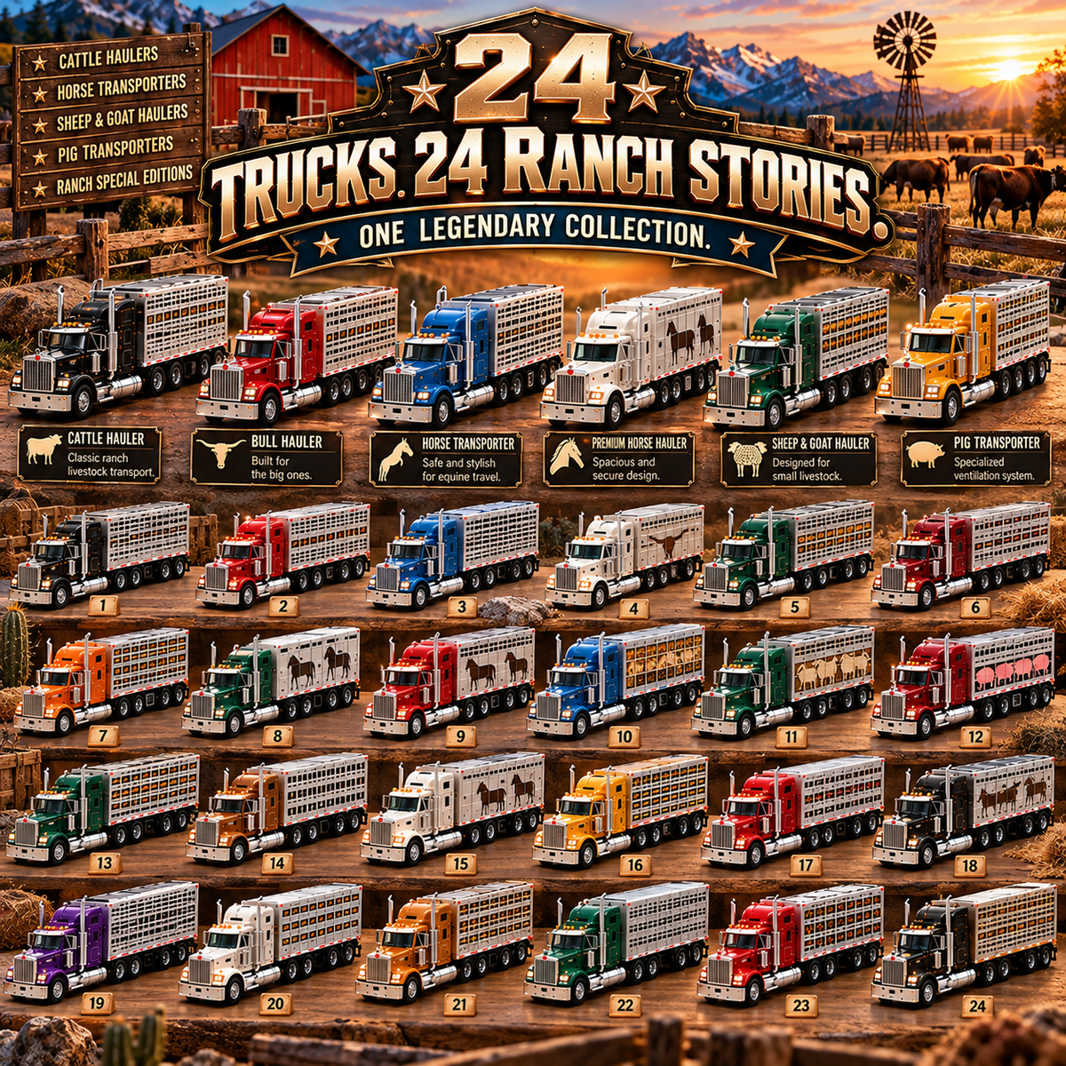 🔥 Love Big Rigs?! 🚛 2026 Chrome Hauler Elite – 24 Trucks to Collect!