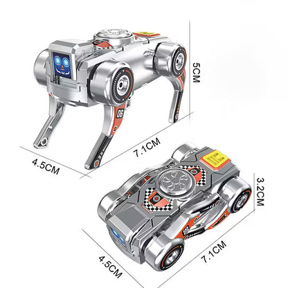 2-in-1 Fidget Spinner Mechanical Dog, Wind-Up Mecha Transforming Toy