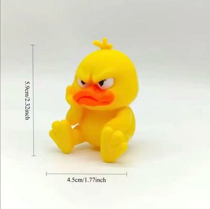 Funny Angry Duck Statue - Cute Desktop & Car Decor