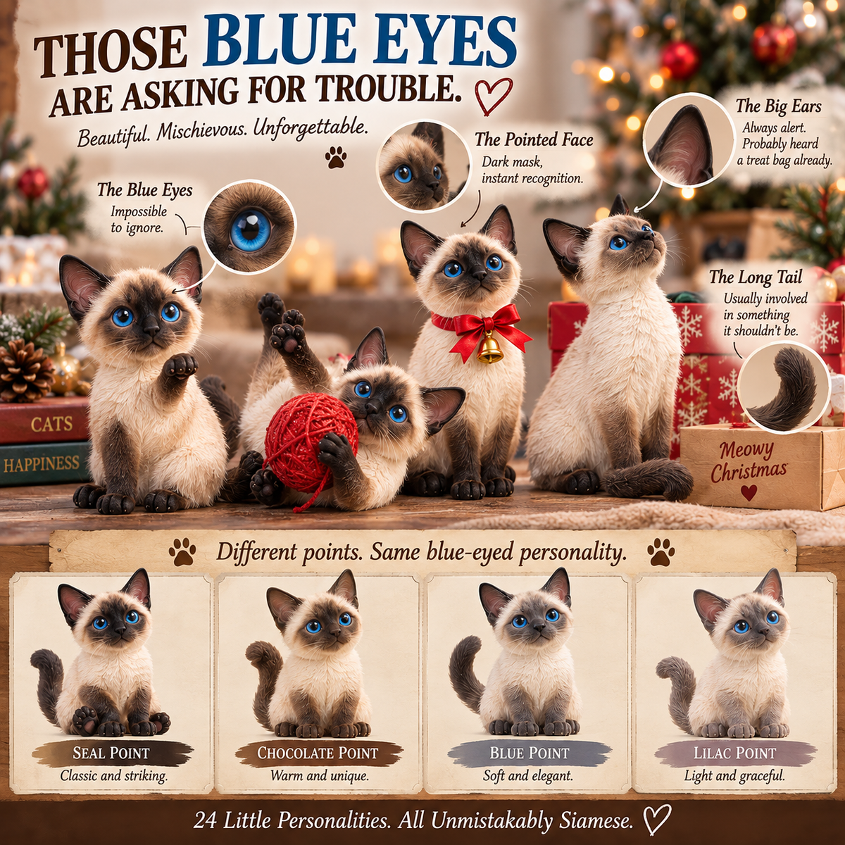 💙 24 Days of Siamese Magic — 24 Blue-Eyed Personalities to Discover