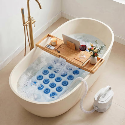 🛁 Bubble Bath Mat for Bathtub – Quiet Massage Mat with Heater🫧