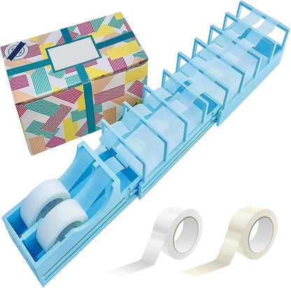✂️ Fast Tape Dispenser for Crafts-- 18 Strips in Seconds - Design, Blade-Free, Compact & Heavy-Duty - Works