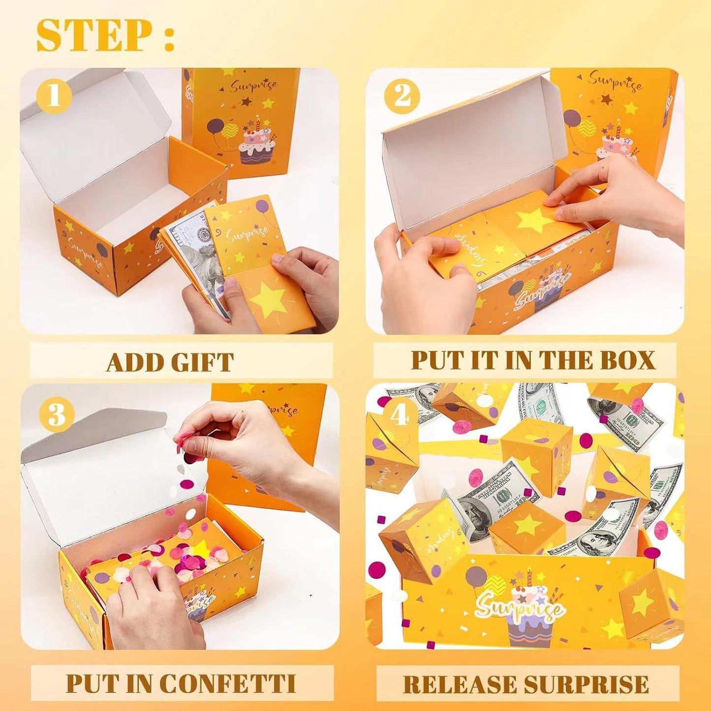 🎁Surprise Gift Box Explosion for Birthday and Graduation🔥