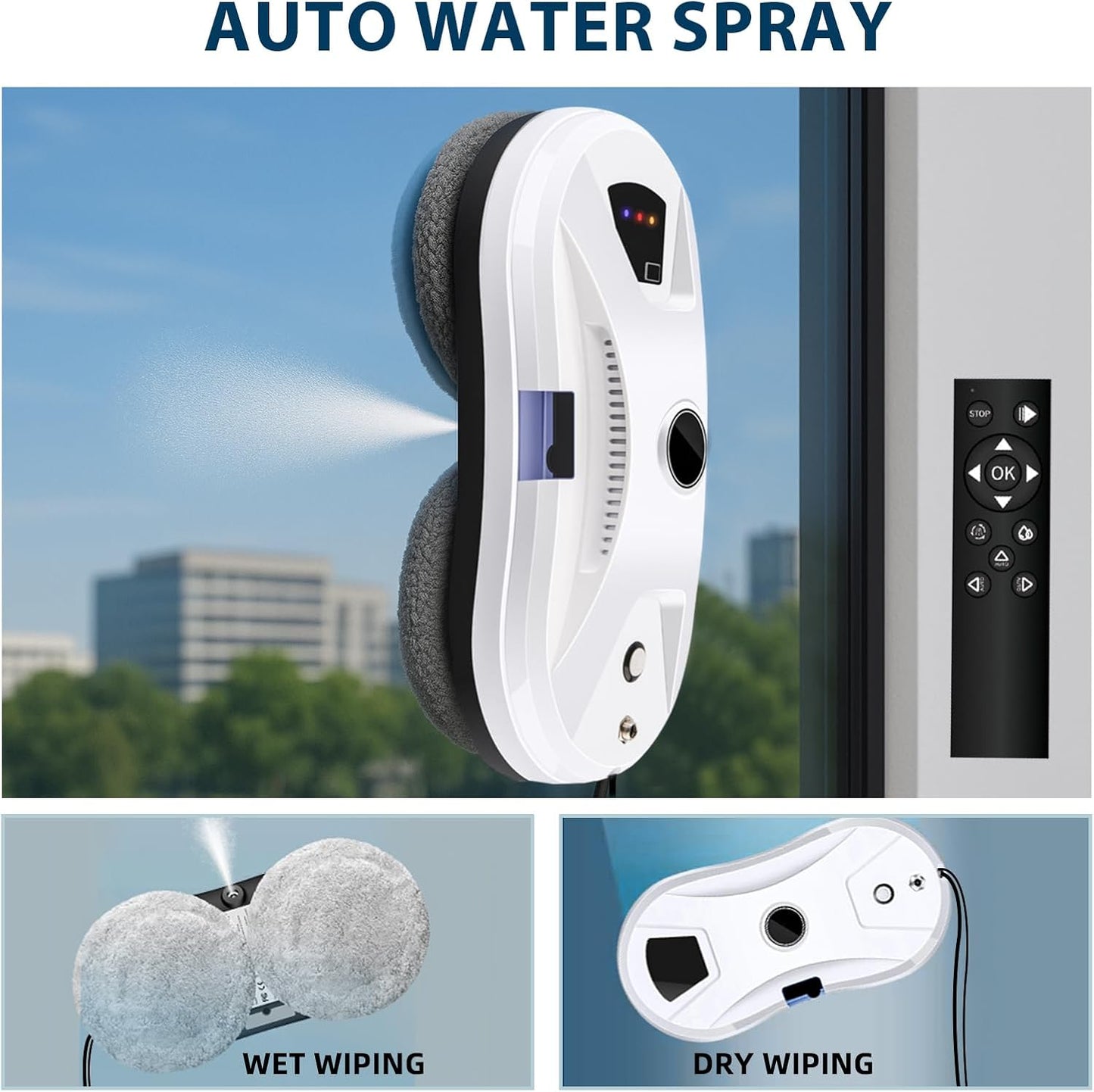Smart Spray Window Washing Robot For Glass Cleaning