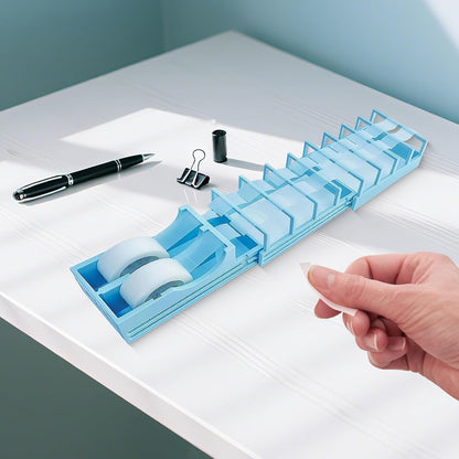 ✂️ Fast Tape Dispenser for Crafts-- 18 Strips in Seconds - Design, Blade-Free, Compact & Heavy-Duty - Works