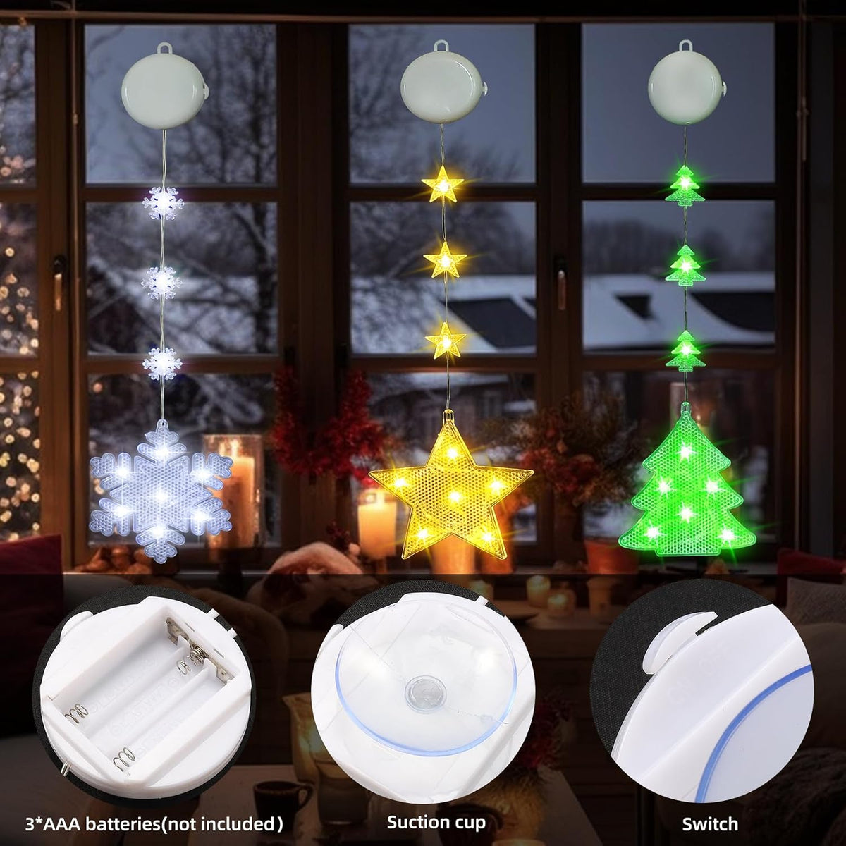 Christmas window lights image 3