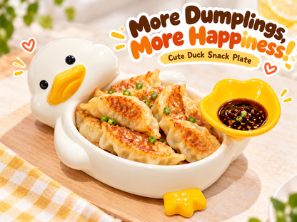 🐤✨ 2-in-1 Cute Duck Snack & Dip Bowl – Multi-Purpose Dish