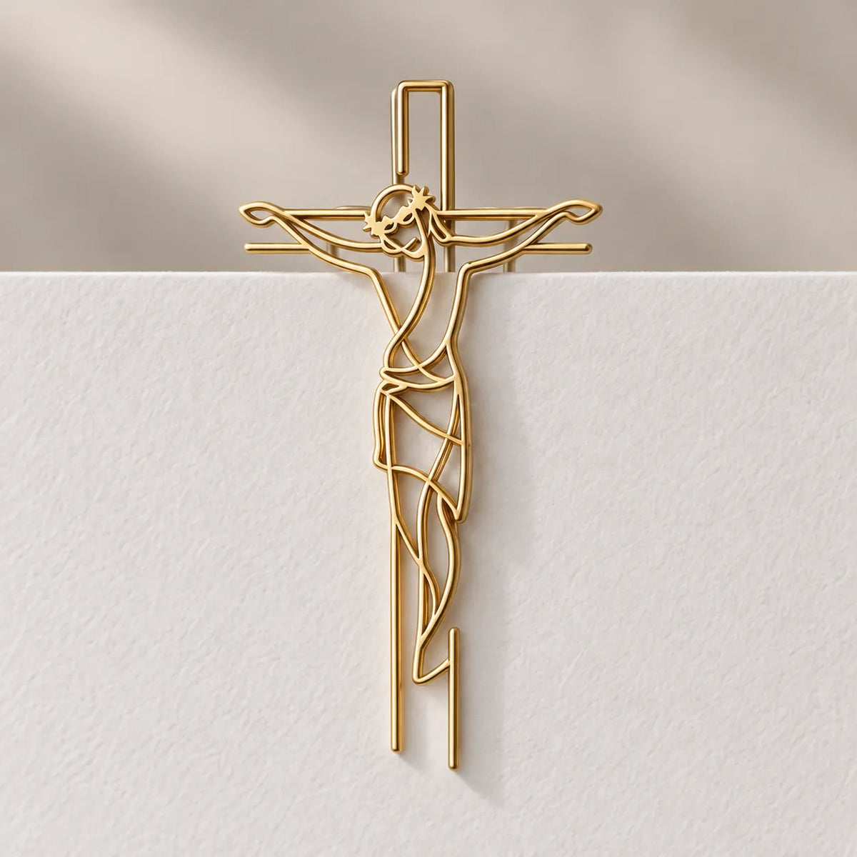 ✝️Faith-Inspired Gold Paper Clips — Meaningful Christian Bookmarks