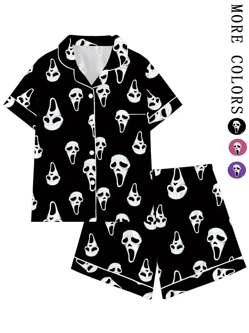 Horror Mask Pajamas Set