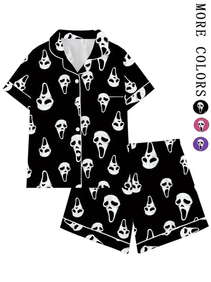 Horror Mask Pajamas Set