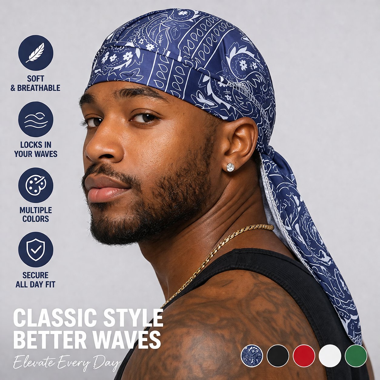 ⏳TIMELIMITED🌟Paisley Cooling Headscarf Cap