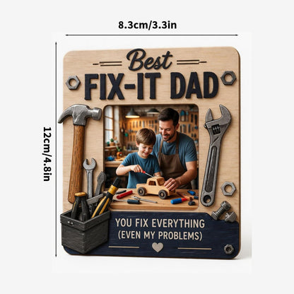Personalized Wooden Dad Photo Frame | Father’s Day Gift