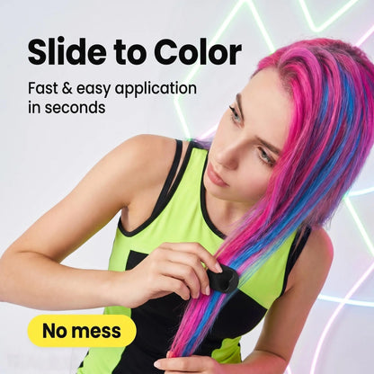 🌈 Washable Hair Chalk Set – Instant Temporary Hair Color for Parties & Festivals