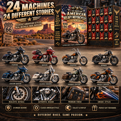 🔥🏍️ 24 Days of American Heavy Motorcycles – Ride the Legend