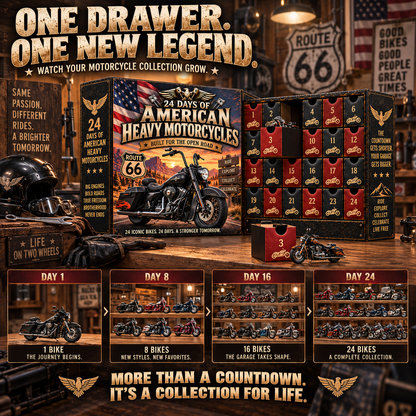 🔥🏍️ 24 Days of American Heavy Motorcycles – Ride the Legend