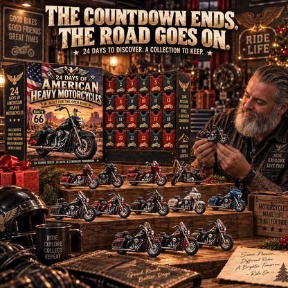 🔥🏍️ 24 Days of American Heavy Motorcycles – Ride the Legend