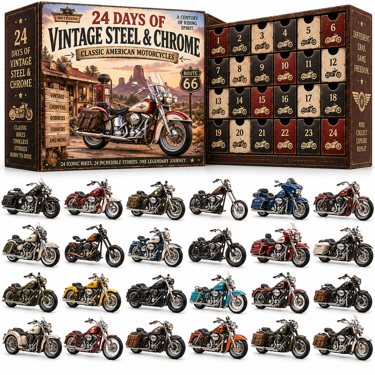 🔥🏍️ 24 Days of American Heavy Motorcycles – Ride the Legend