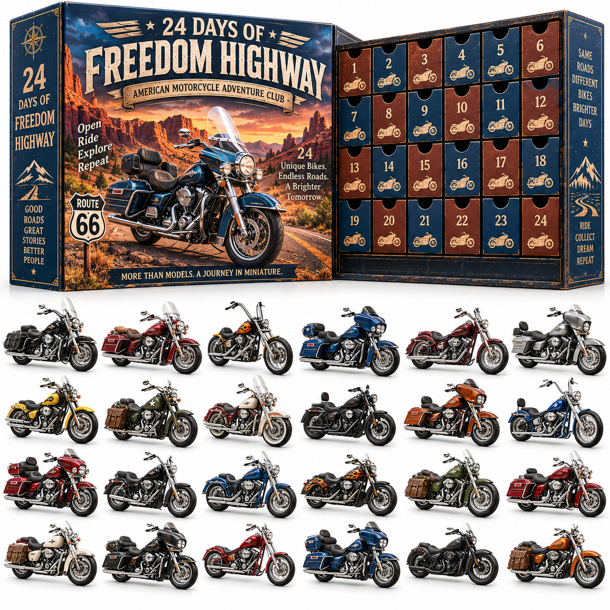 🔥🏍️ 24 Days of American Heavy Motorcycles – Ride the Legend