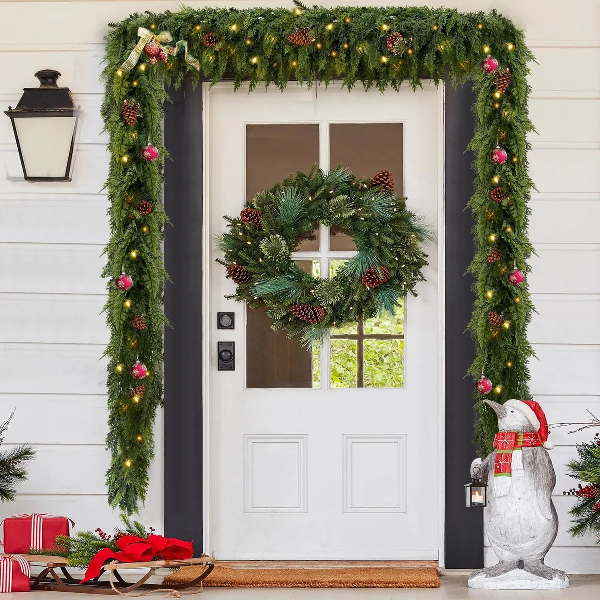 6 FT Artificial Cedar Garland – Realistic Winter Greenery