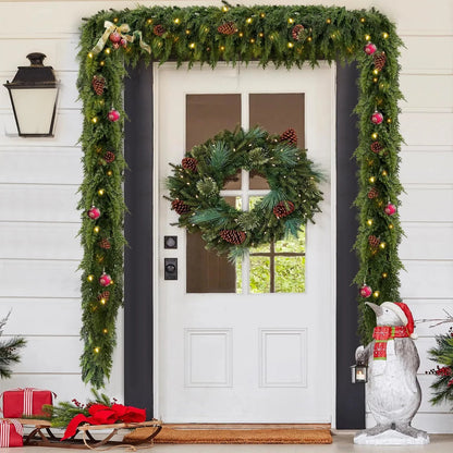 6 FT Artificial Cedar Garland – Realistic Winter Greenery