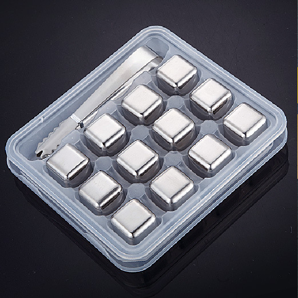 Reusable Stainless Steel Ice Cubes  for Drinks Wine Whiskey
