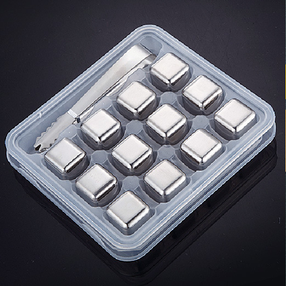 Reusable Stainless Steel Ice Cubes  for Drinks Wine Whiskey