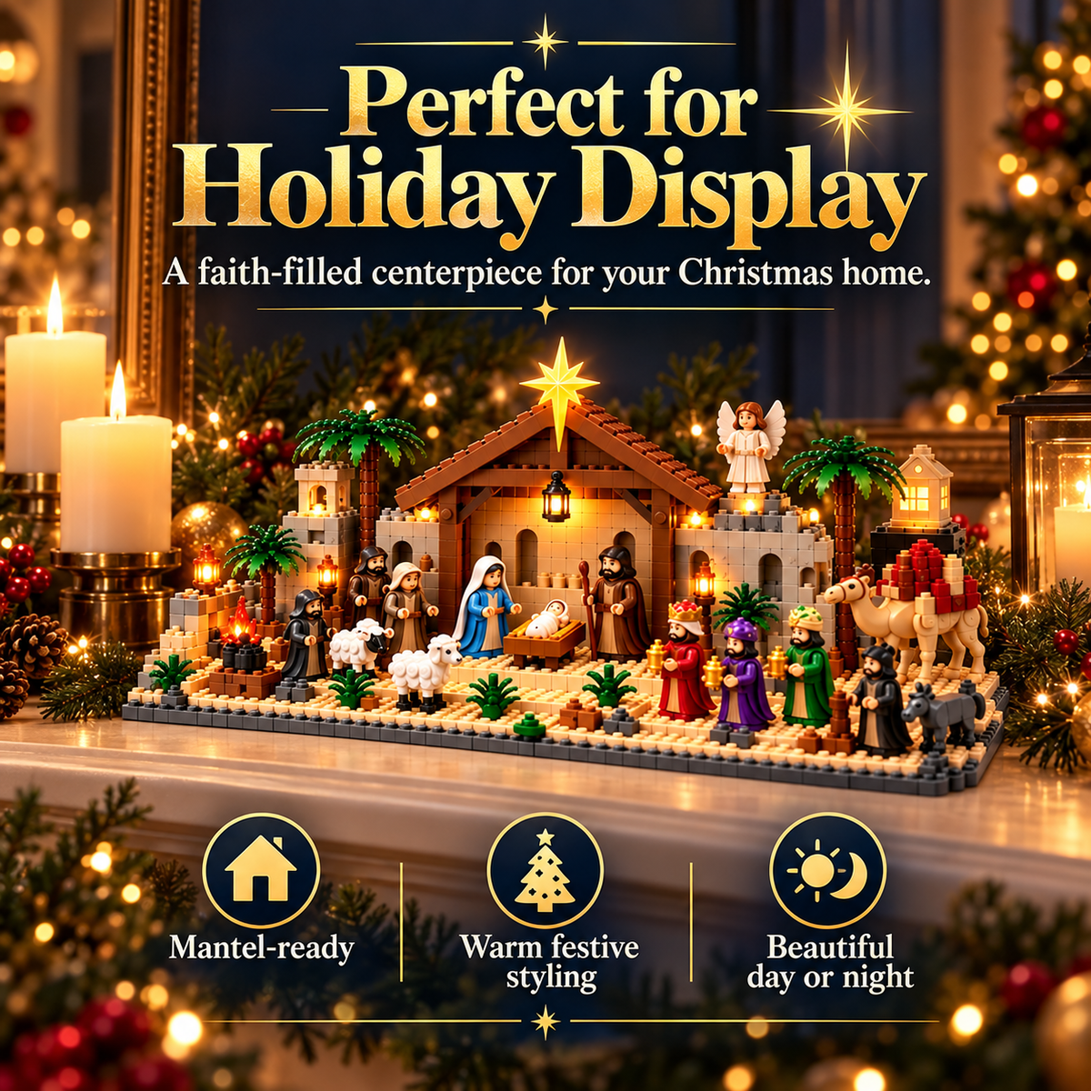 🎄 Nativity Building Advent Calendar | 24 Daily Builds to Create a Complete Christmas Scene 🧱