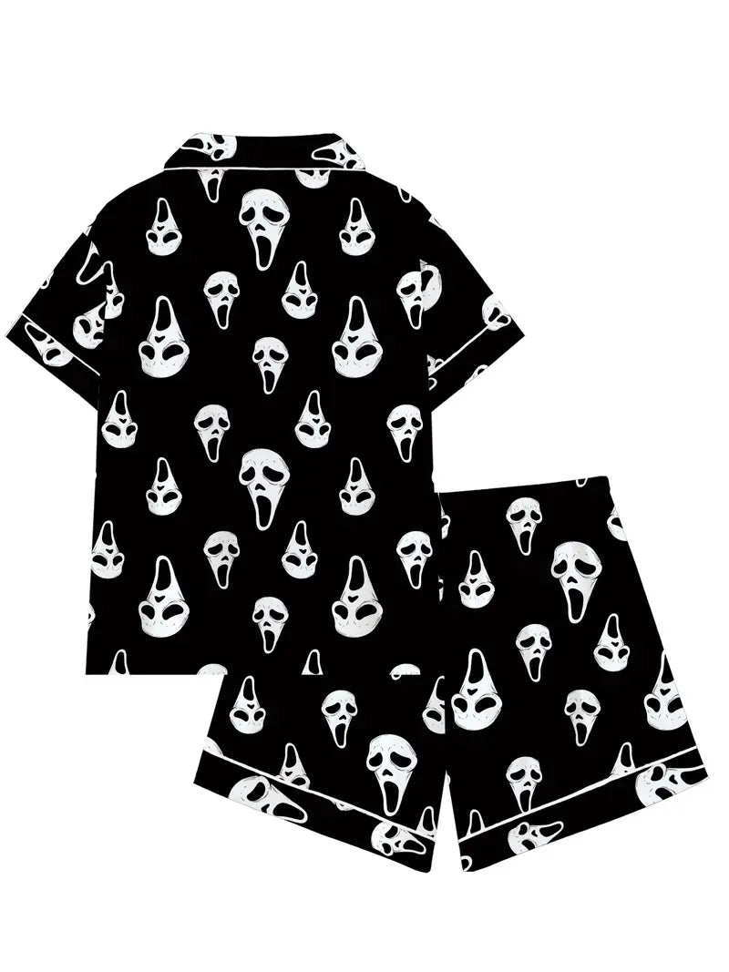 Horror Mask Pajamas Set