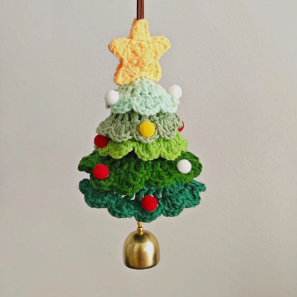 100% Handmade Crochet Christmas Tree Car Charm  - The Best Christmas Gift