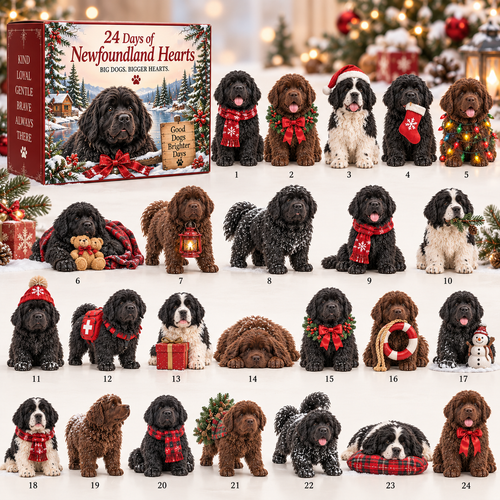 24 Days of Newfoundland Hearts — 24 Gentle Giants, One Very Big Family ❤️🐾