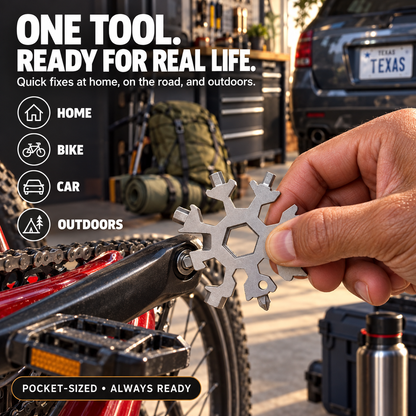 ❄️ 50% OFF 18-in-1 Snowflake Multi-Tool – Your Pocket-Sized Toolbox