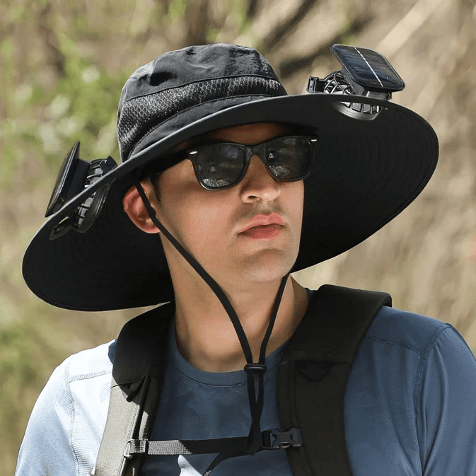 ☀️ SUMMER SALE☀️ Solar-Powered Cooling Hat with USB Fan – Stay Cool Anywhere!  🌊 Perfect for Fishing, Hiking, Golf & Outdoor Adventures!