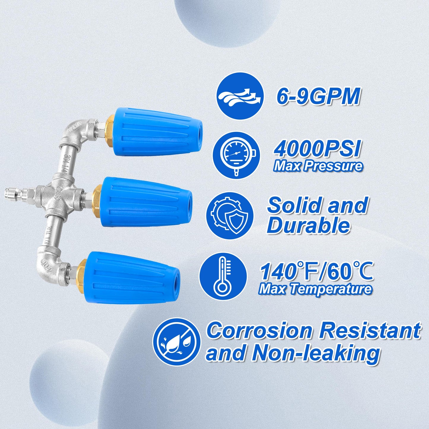 Turbo Nozzle Pressure Washer with 1/4 Quick Connect and 2.0 Orifice