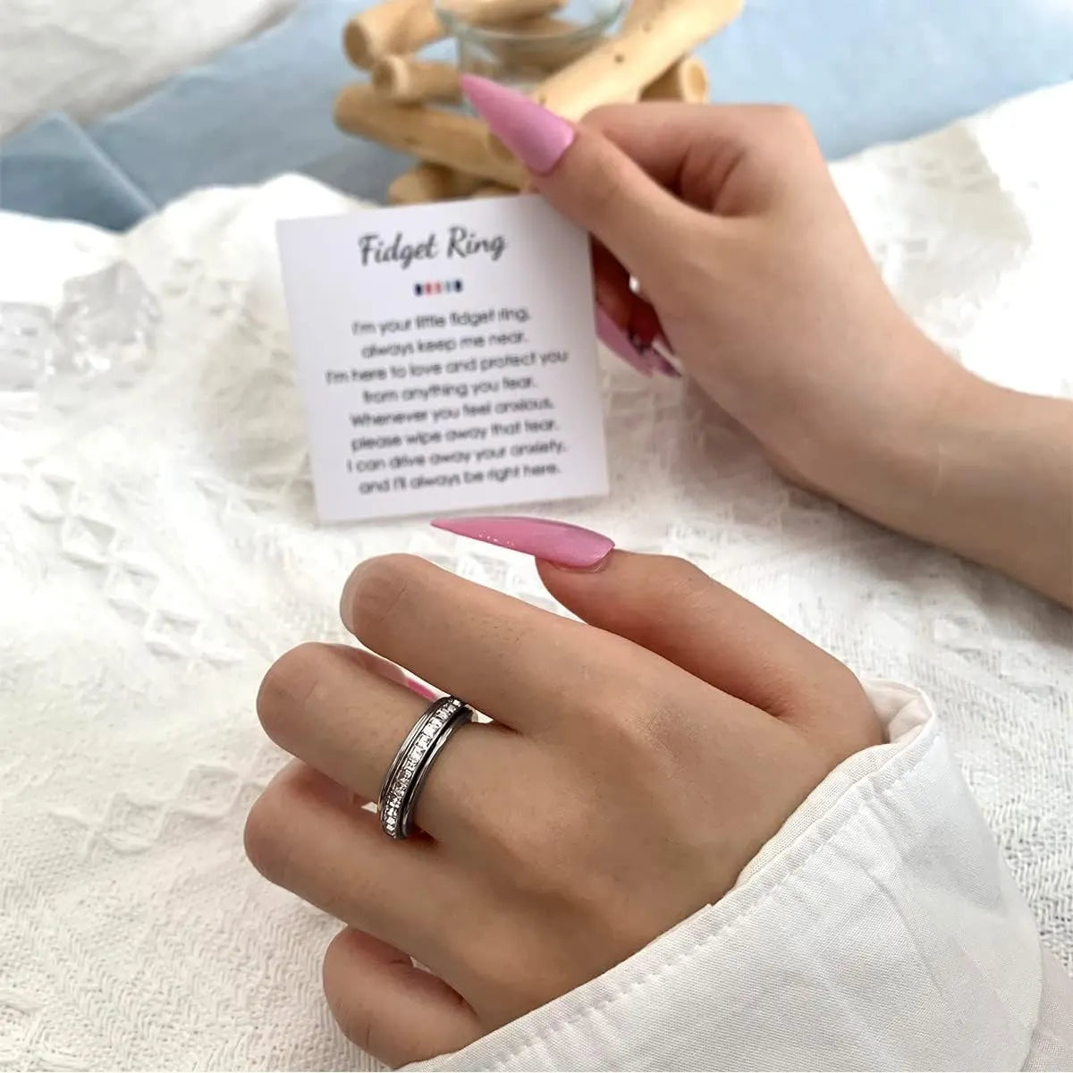 Stylish Fidget Ring Anxiety Relief